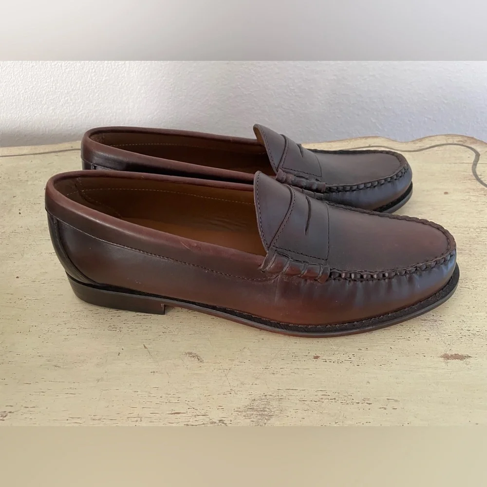 J. CREW Classic Leather Penny Loafer in Wine Size 10 1/2 M‎ $198 BS114